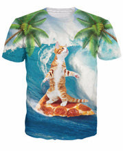 Cowabunga Pizza Cat Shirt Amazing